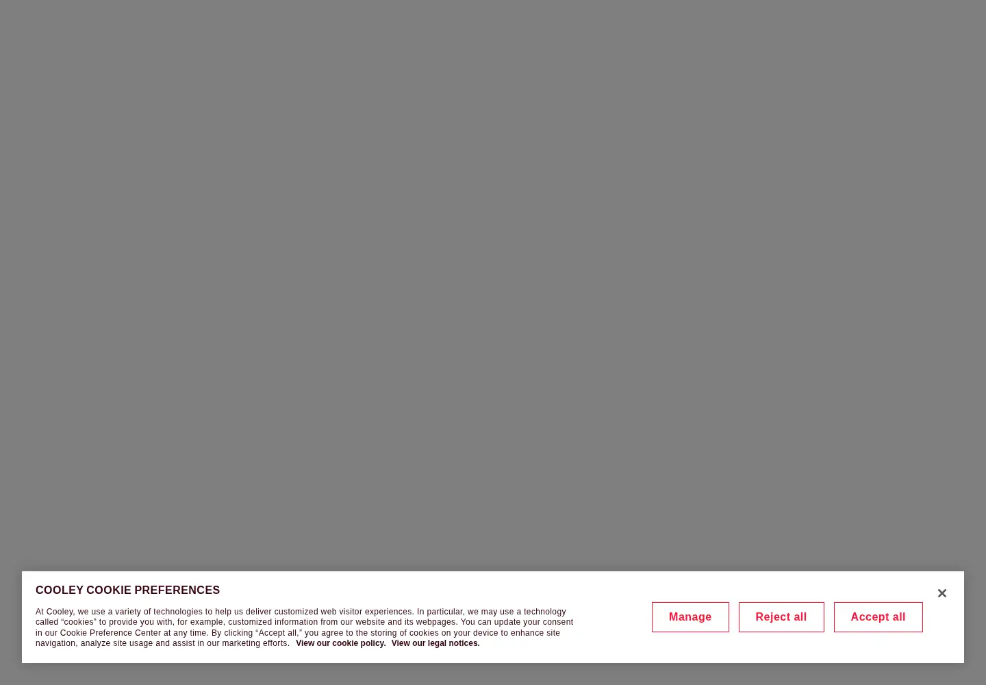 Screenshot of cooley.com