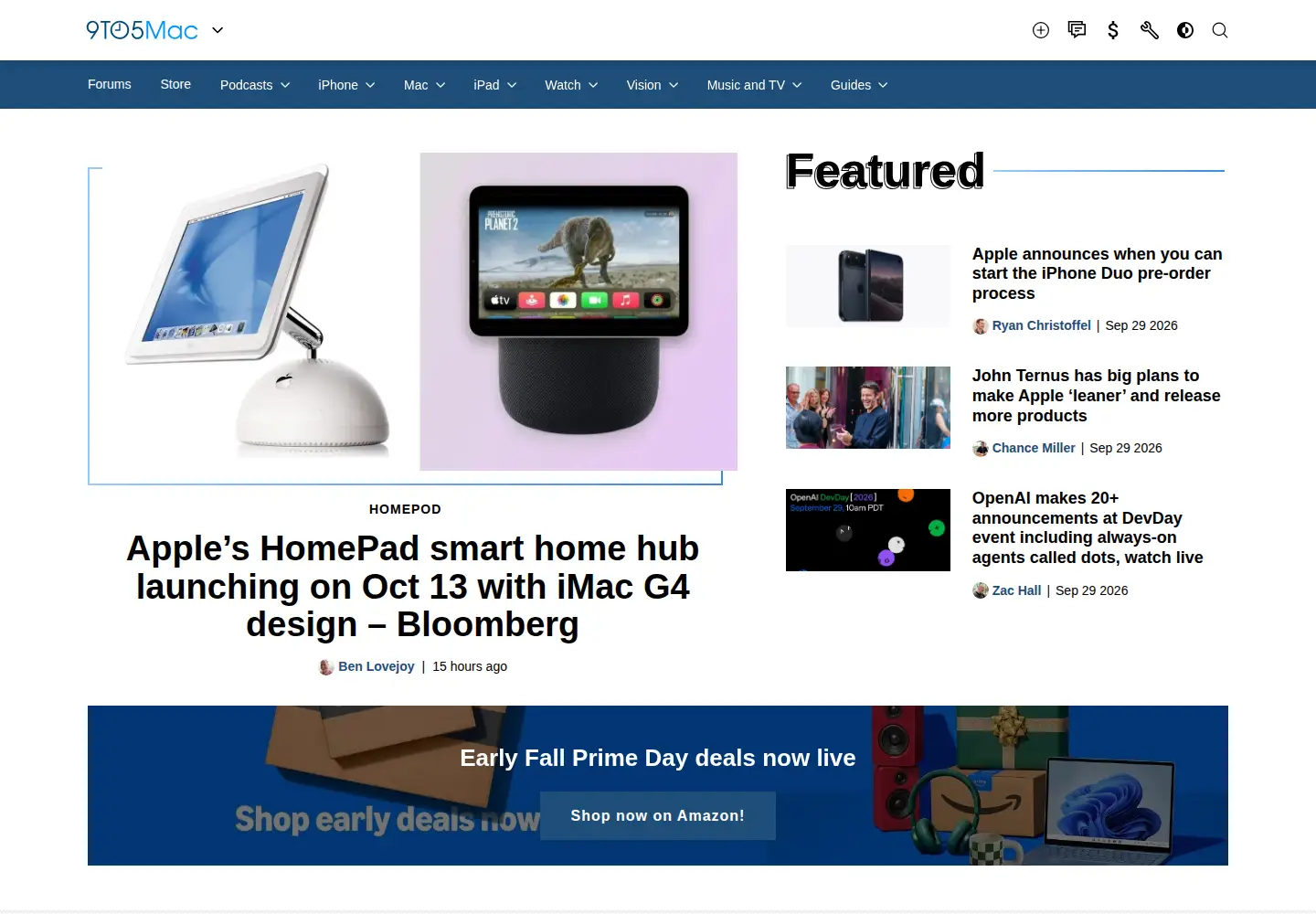 Screenshot of 9to5mac.com