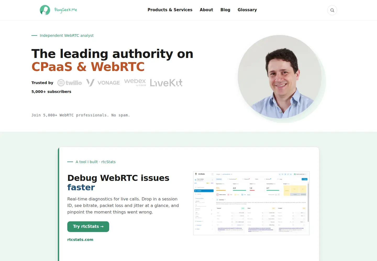 Screenshot of bloggeek.me