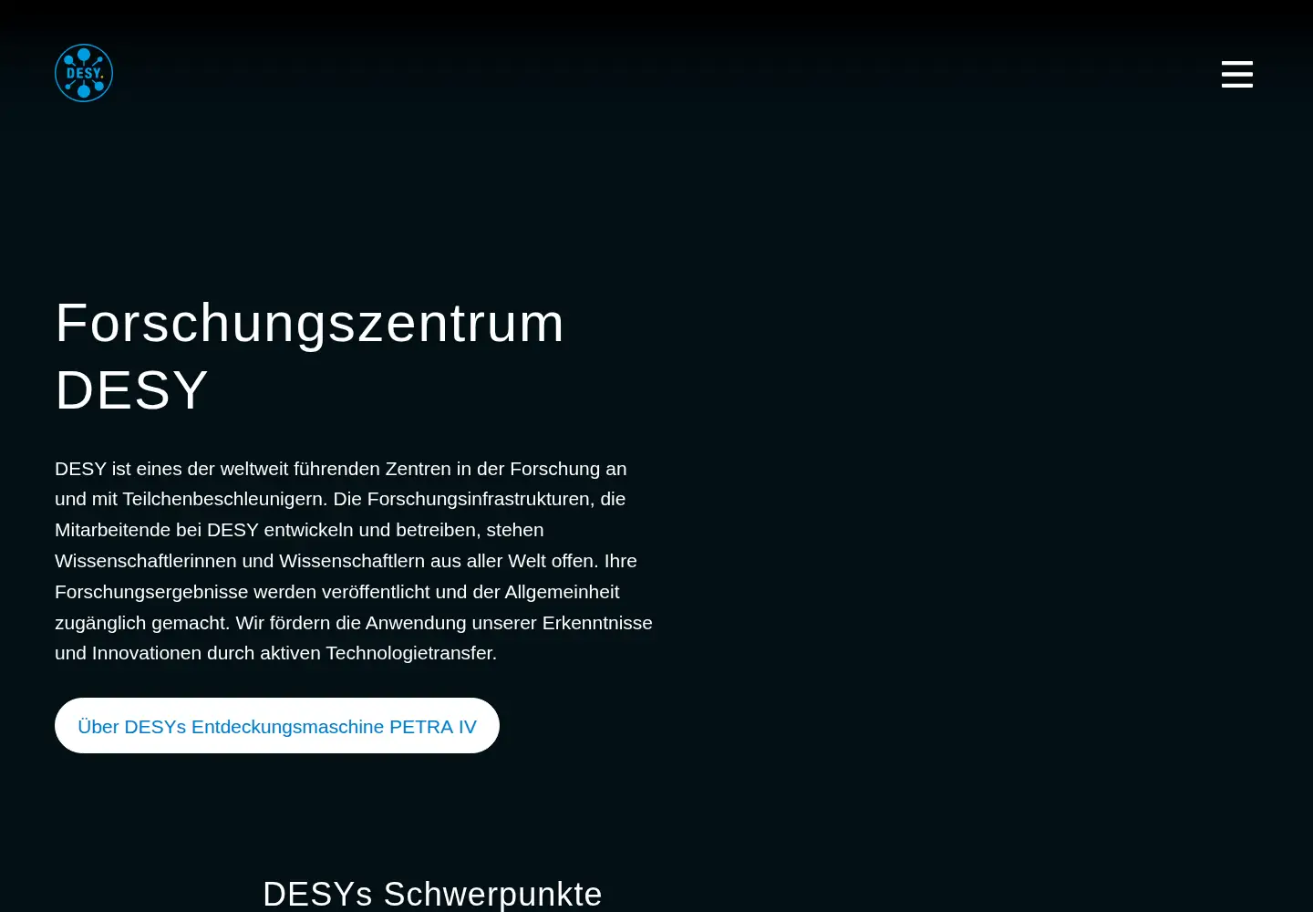 Screenshot of desy.de