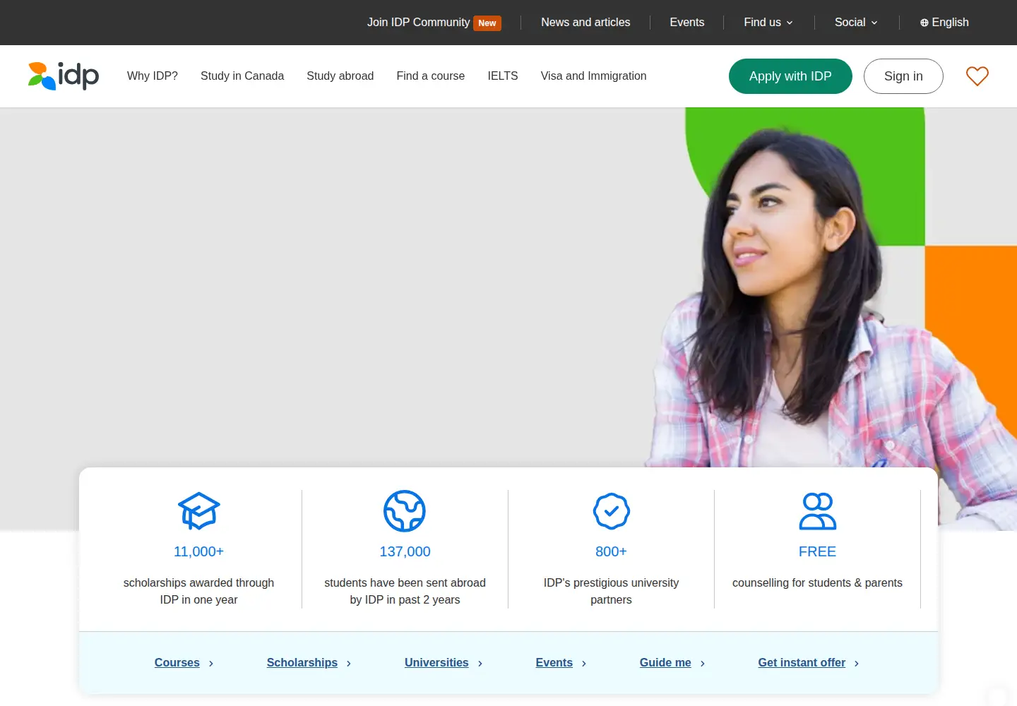 Screenshot of idp.com