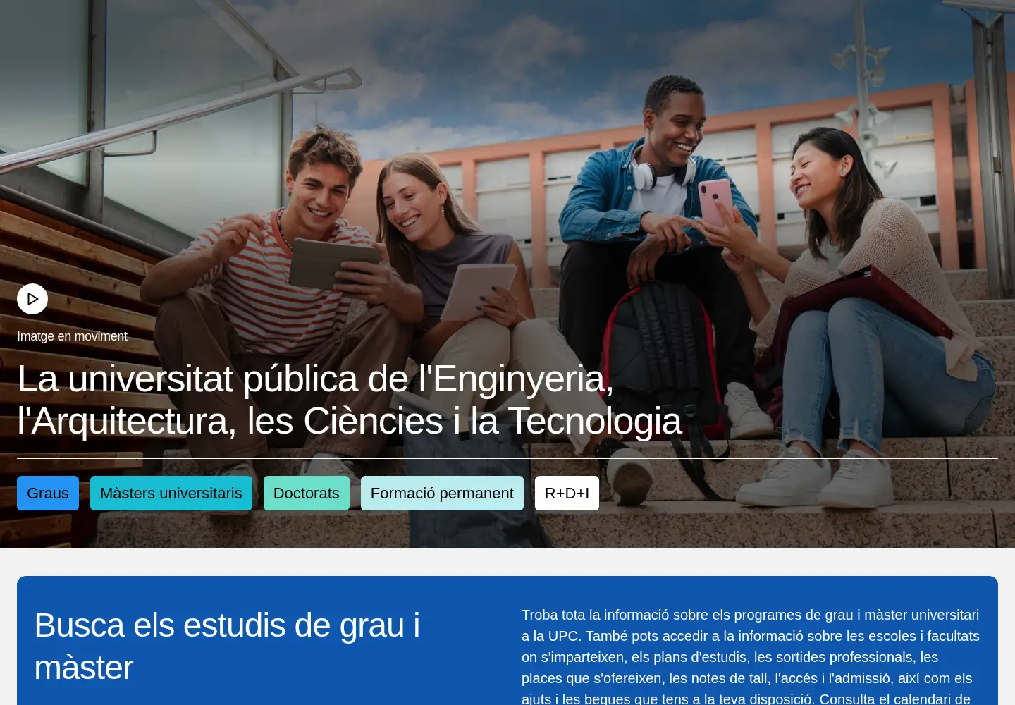 Screenshot of upc.edu