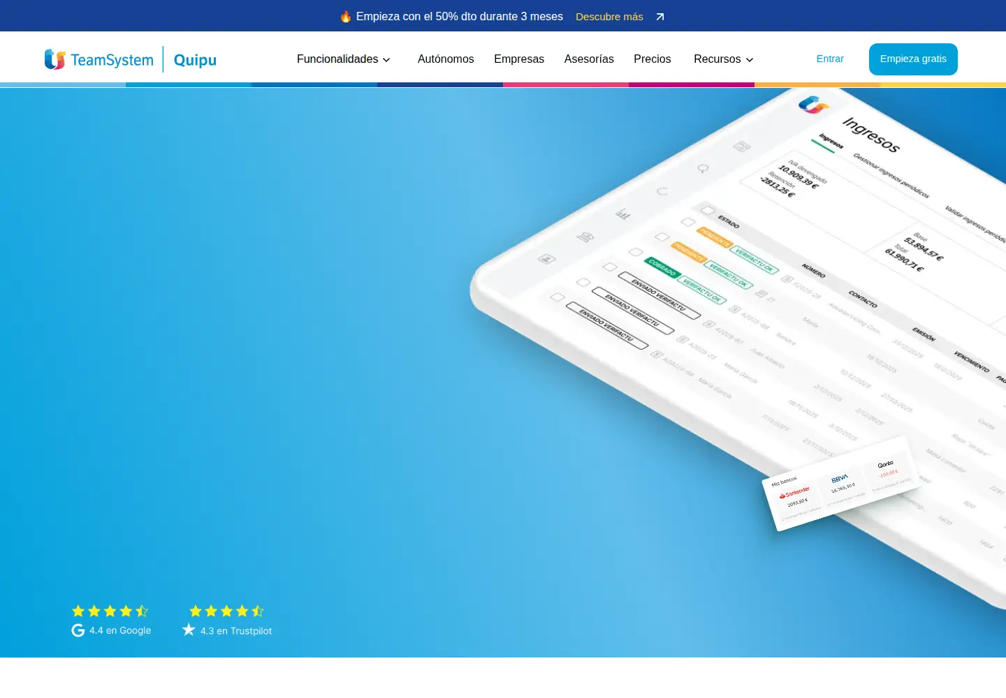 Screenshot of getquipu.com