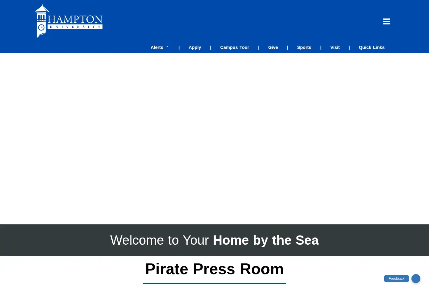 Screenshot of hamptonu.edu