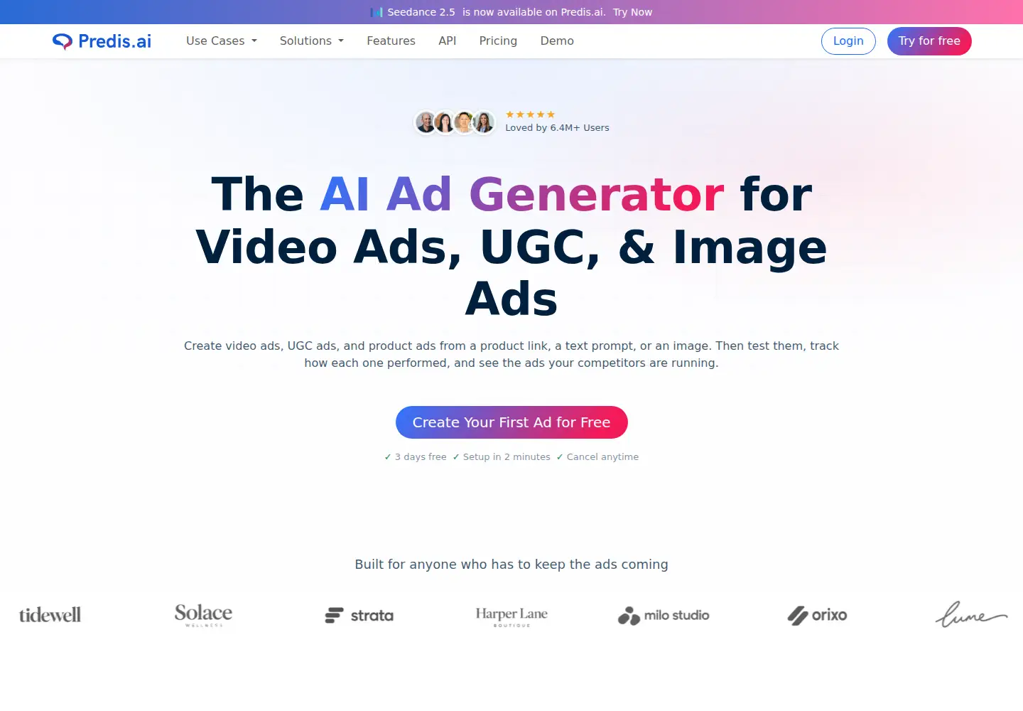 Screenshot of predis.ai