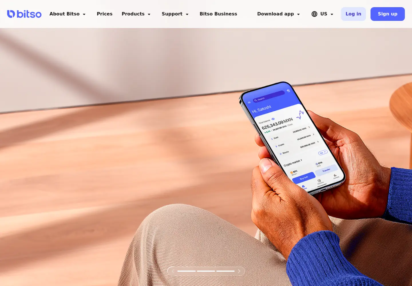 Screenshot of bitso.com