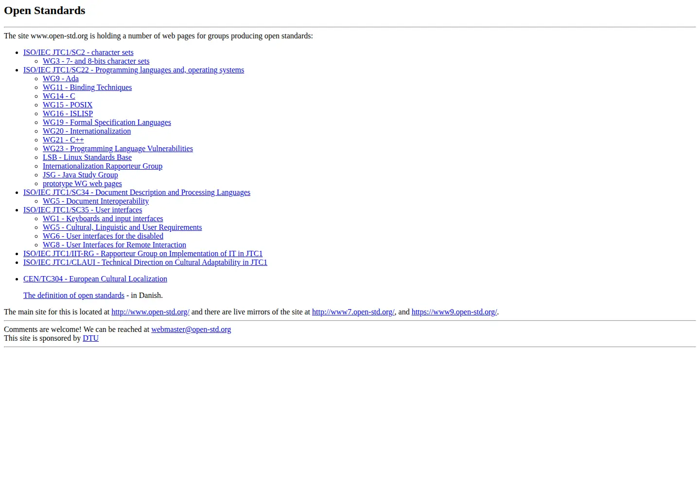 Screenshot of open-std.org