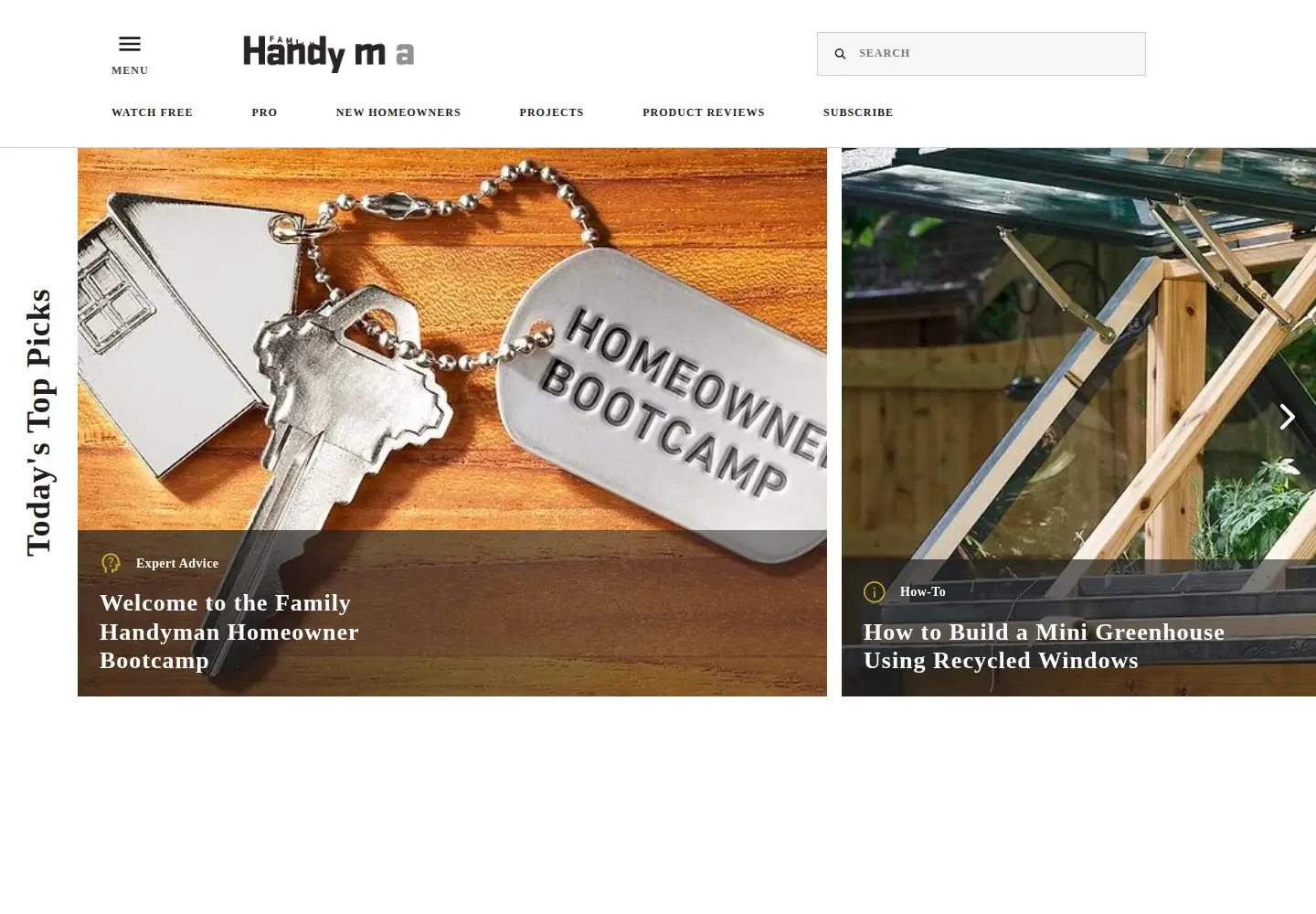 Screenshot of familyhandyman.com