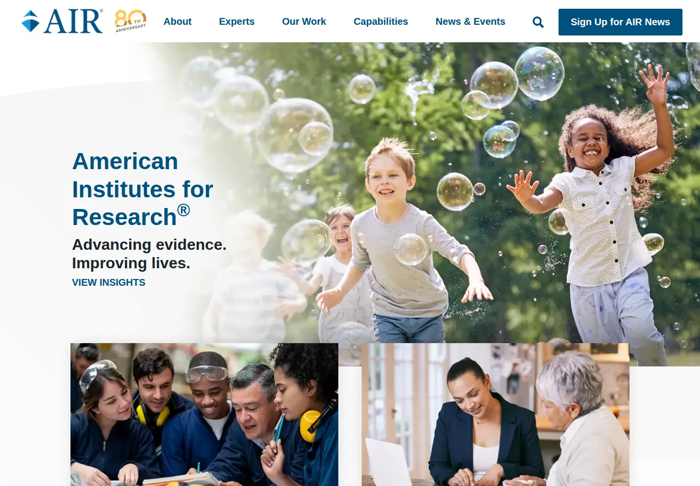 Screenshot of air.org