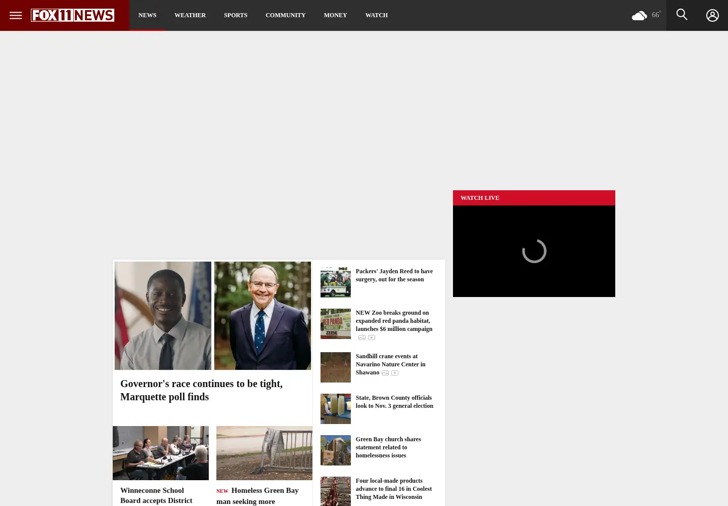 Screenshot of fox11online.com