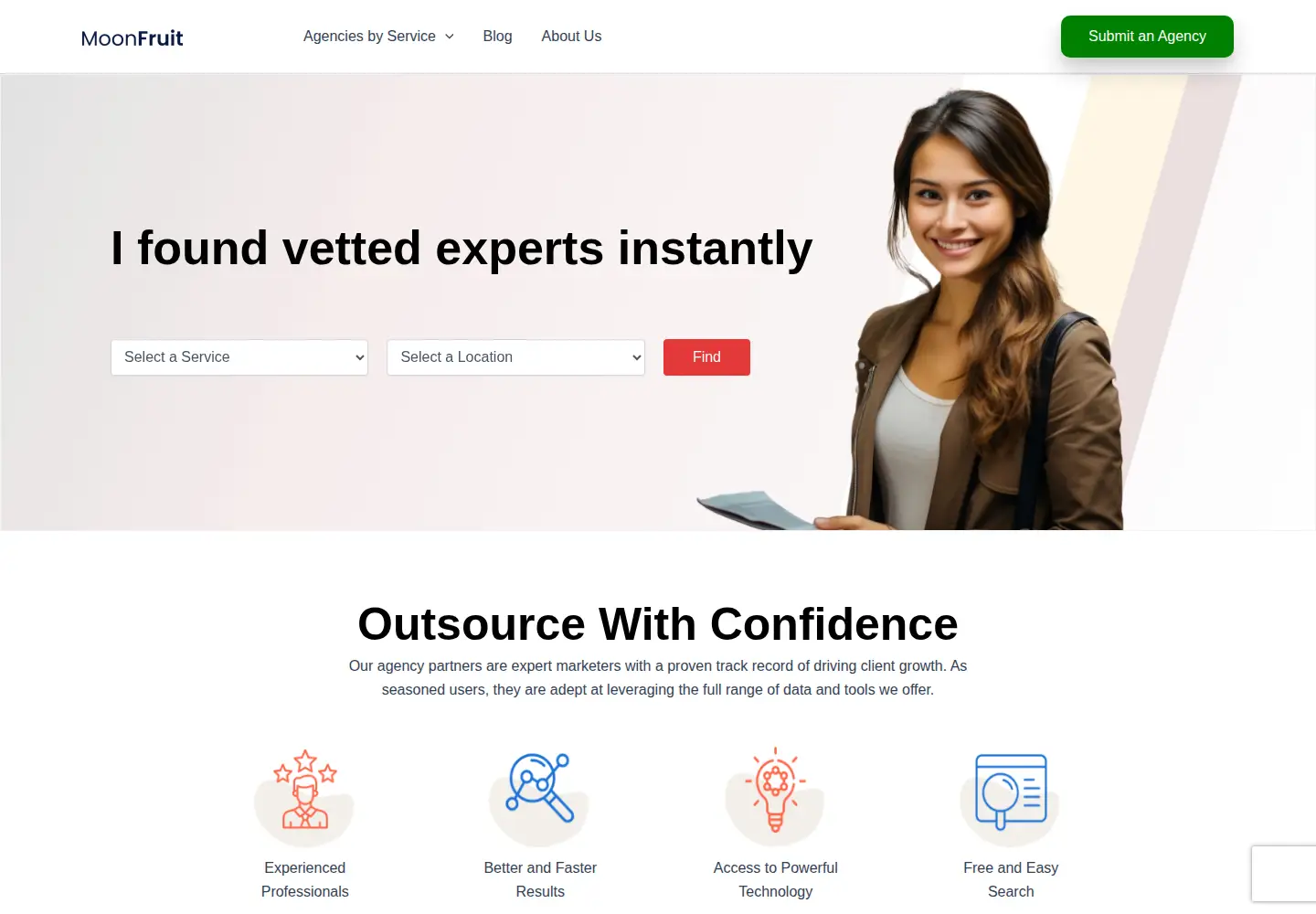 Screenshot of moonfruit.com