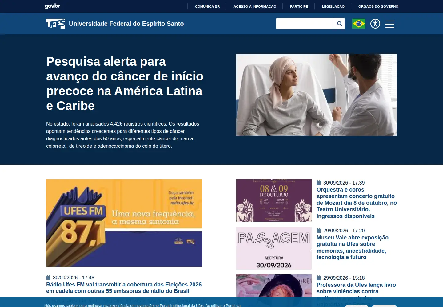 Screenshot of ufes.br