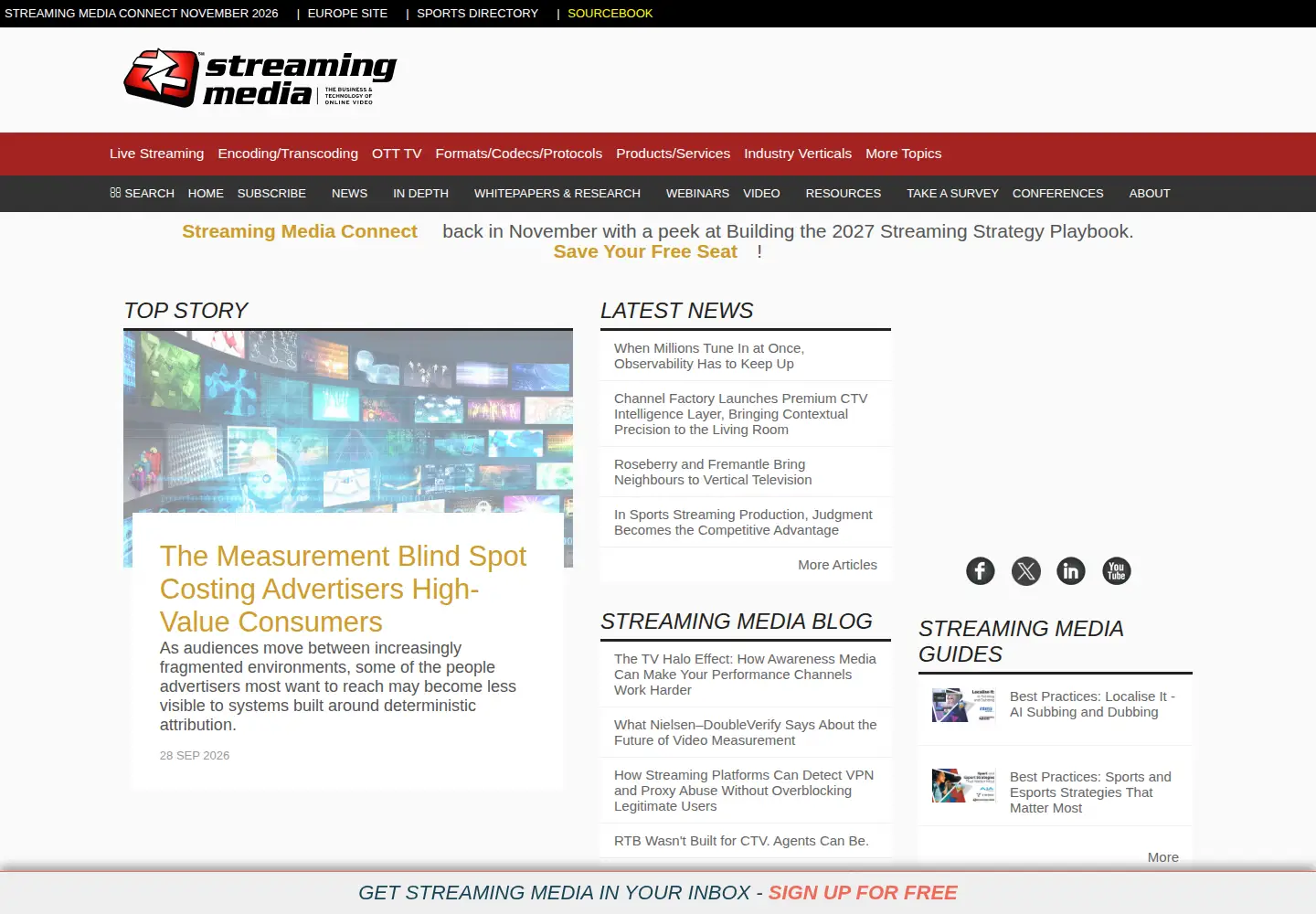 Screenshot of streamingmedia.com