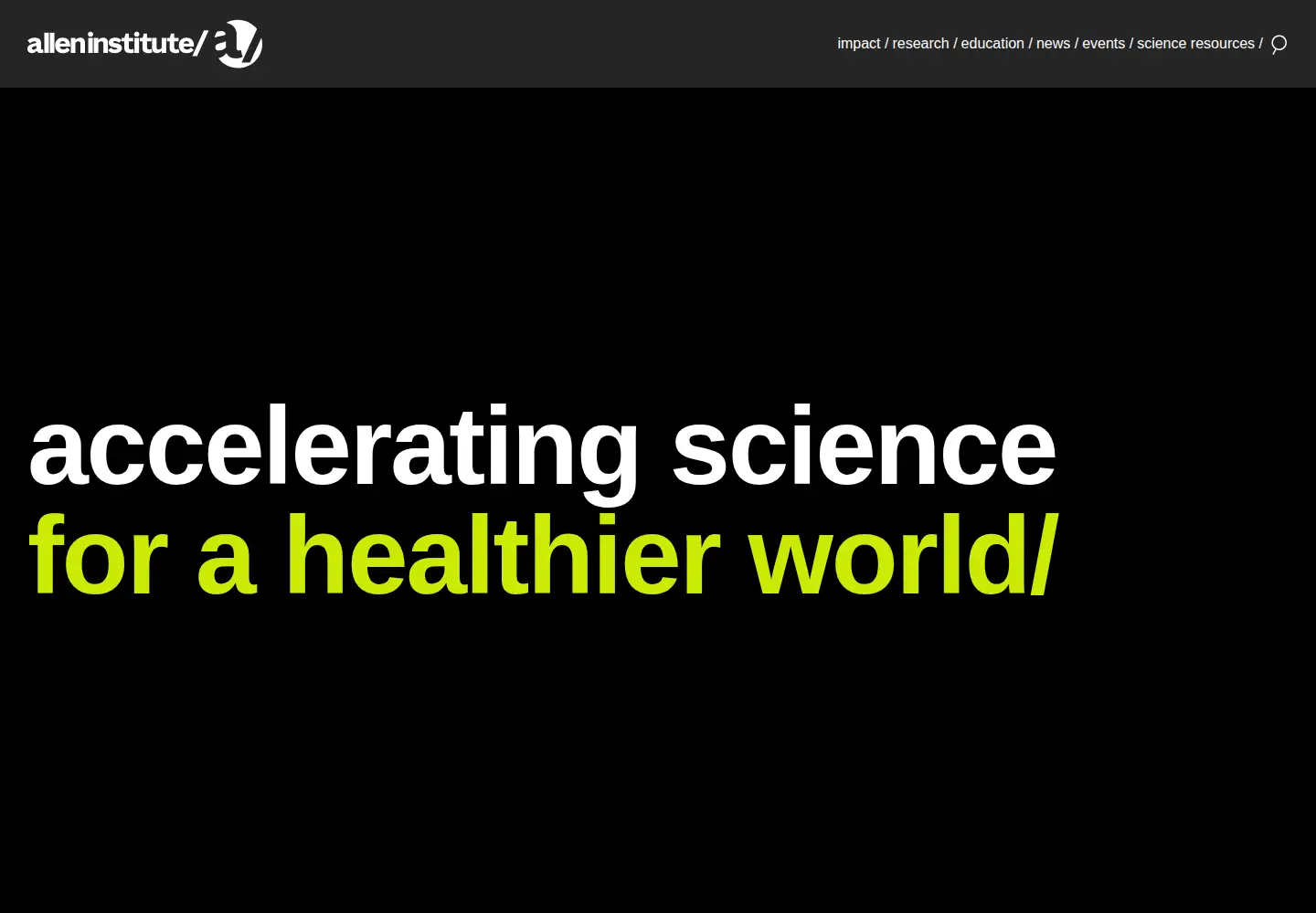 Screenshot of alleninstitute.org