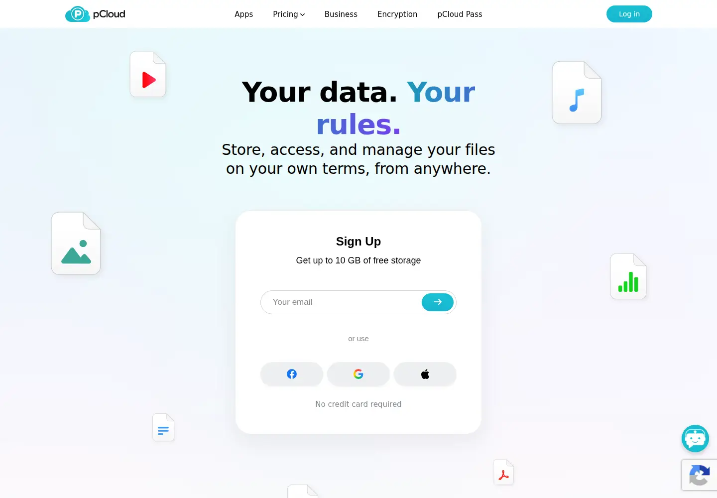 Screenshot of filedn.eu