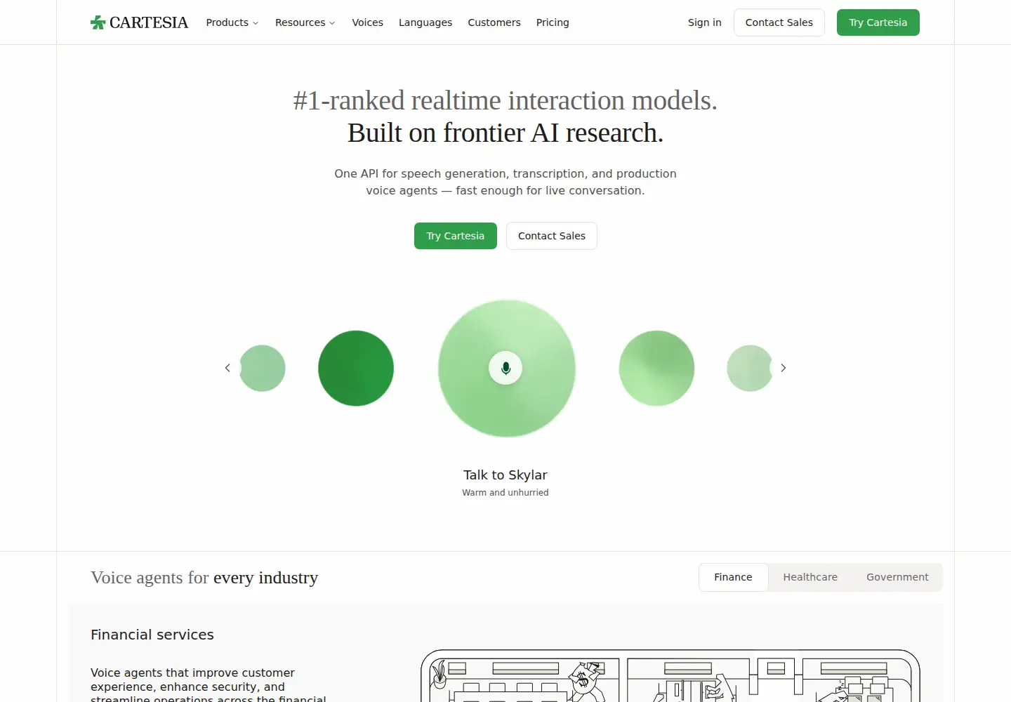 Screenshot of cartesia.ai