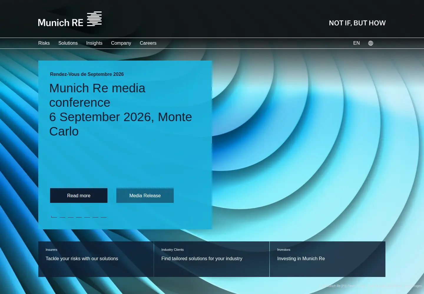 Screenshot of munichre.com