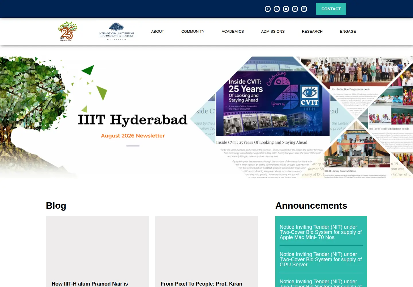 Screenshot of iiit.ac.in