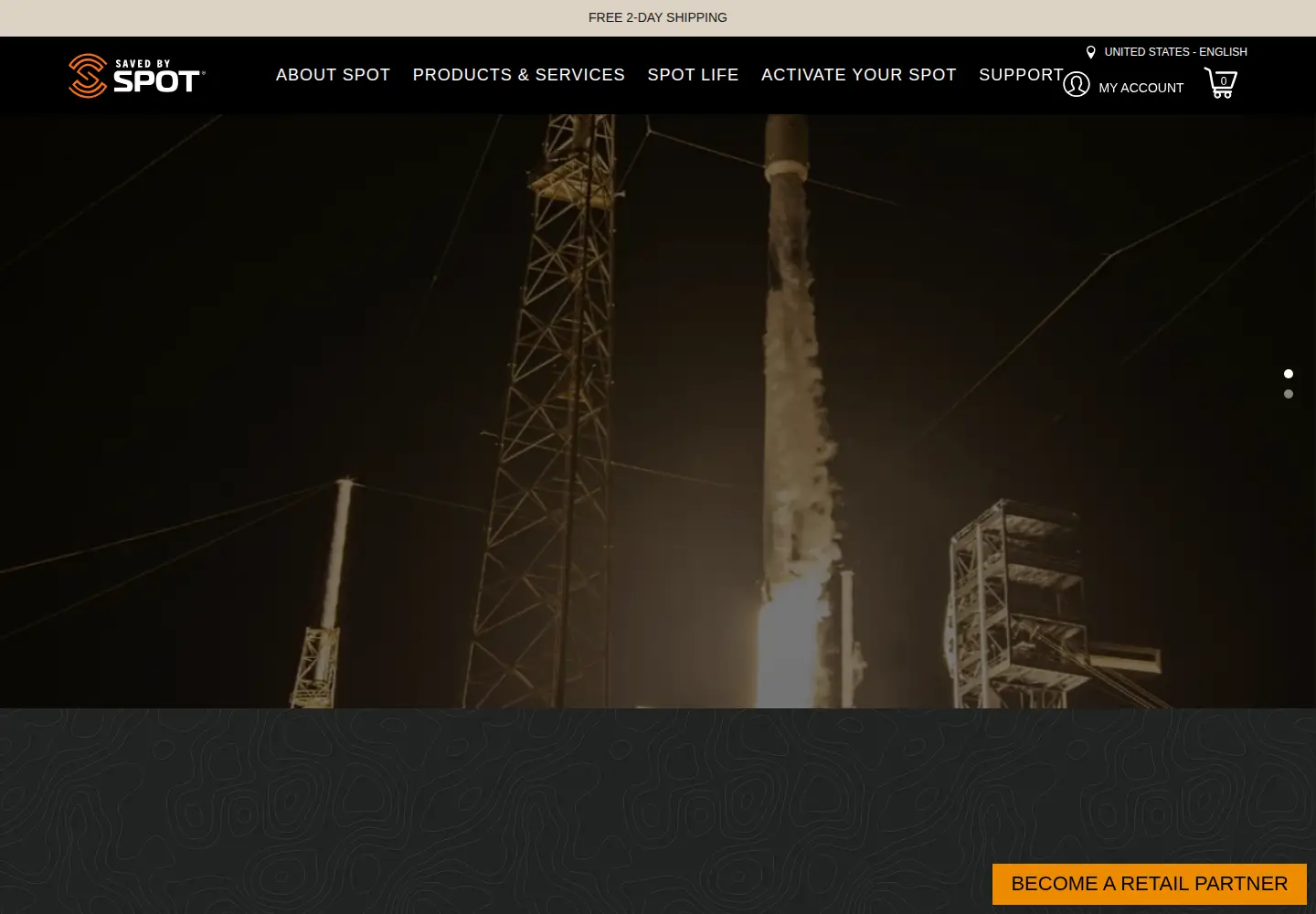 Screenshot of findmespot.com