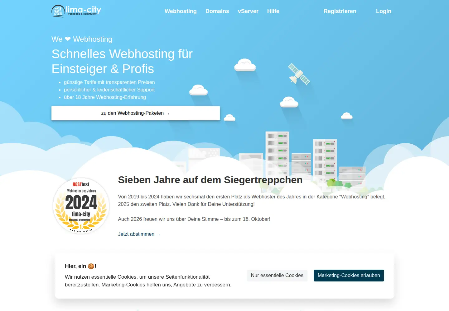 Screenshot of lima-city.de