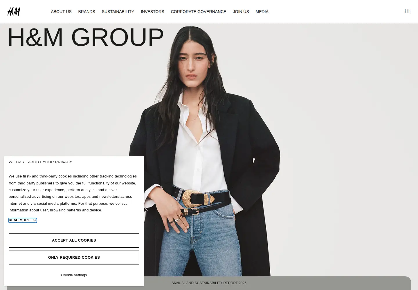 Screenshot of hmgroup.com