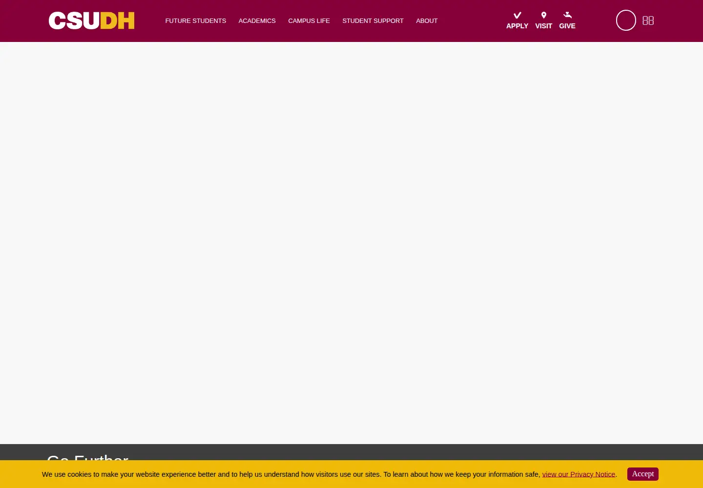 Screenshot of csudh.edu