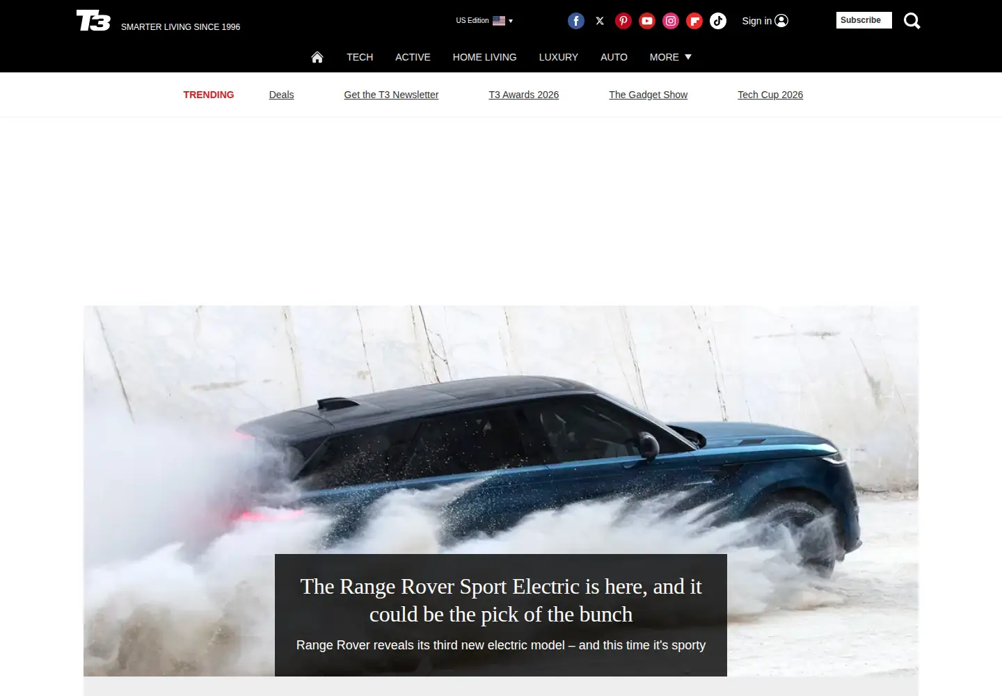 Screenshot of t3.com