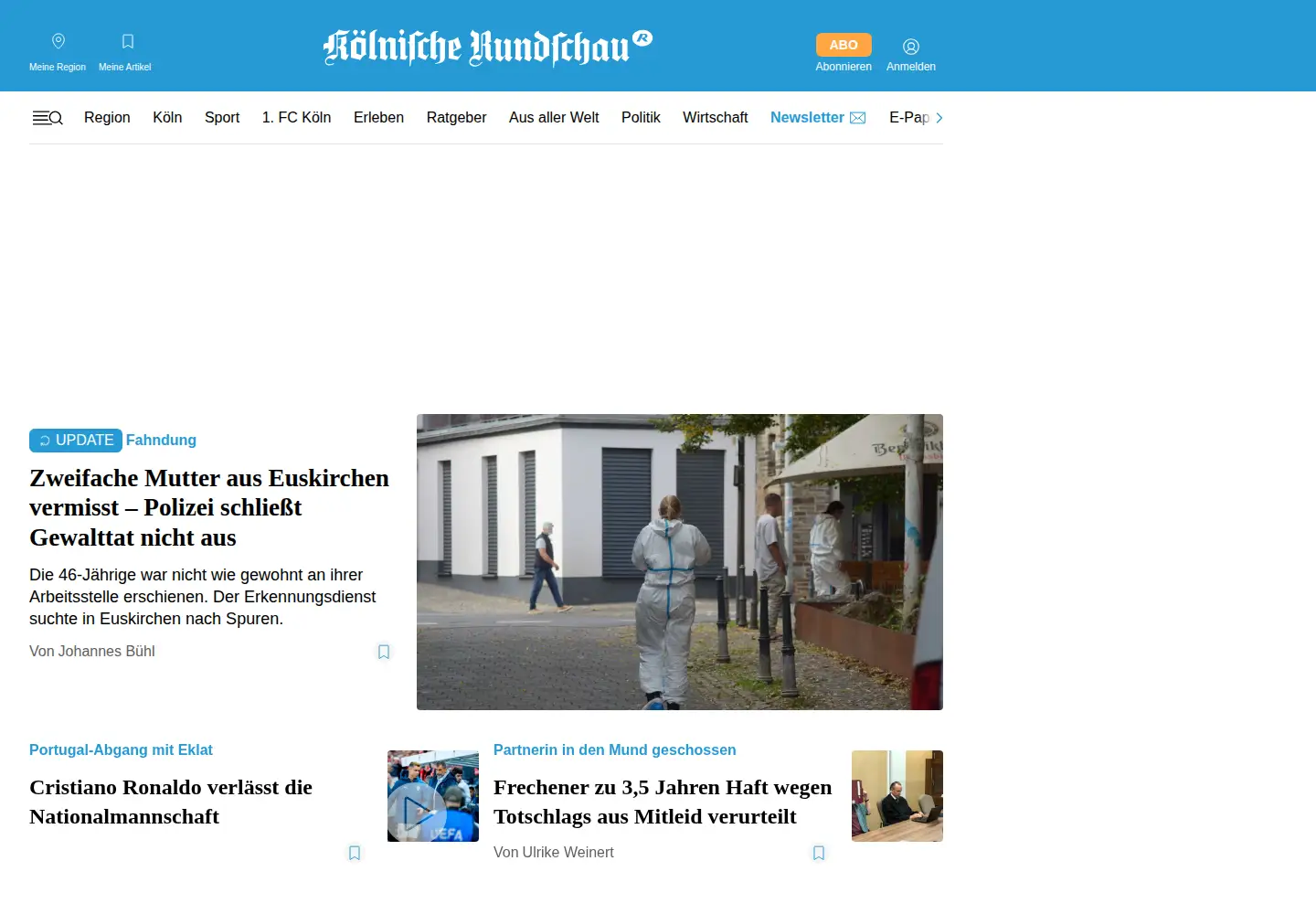 Screenshot of rundschau-online.de