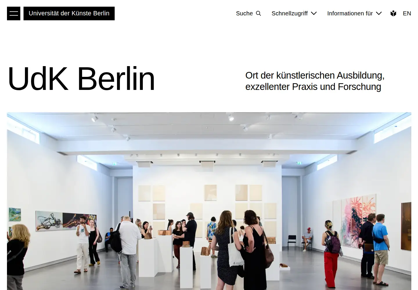 Screenshot of udk-berlin.de