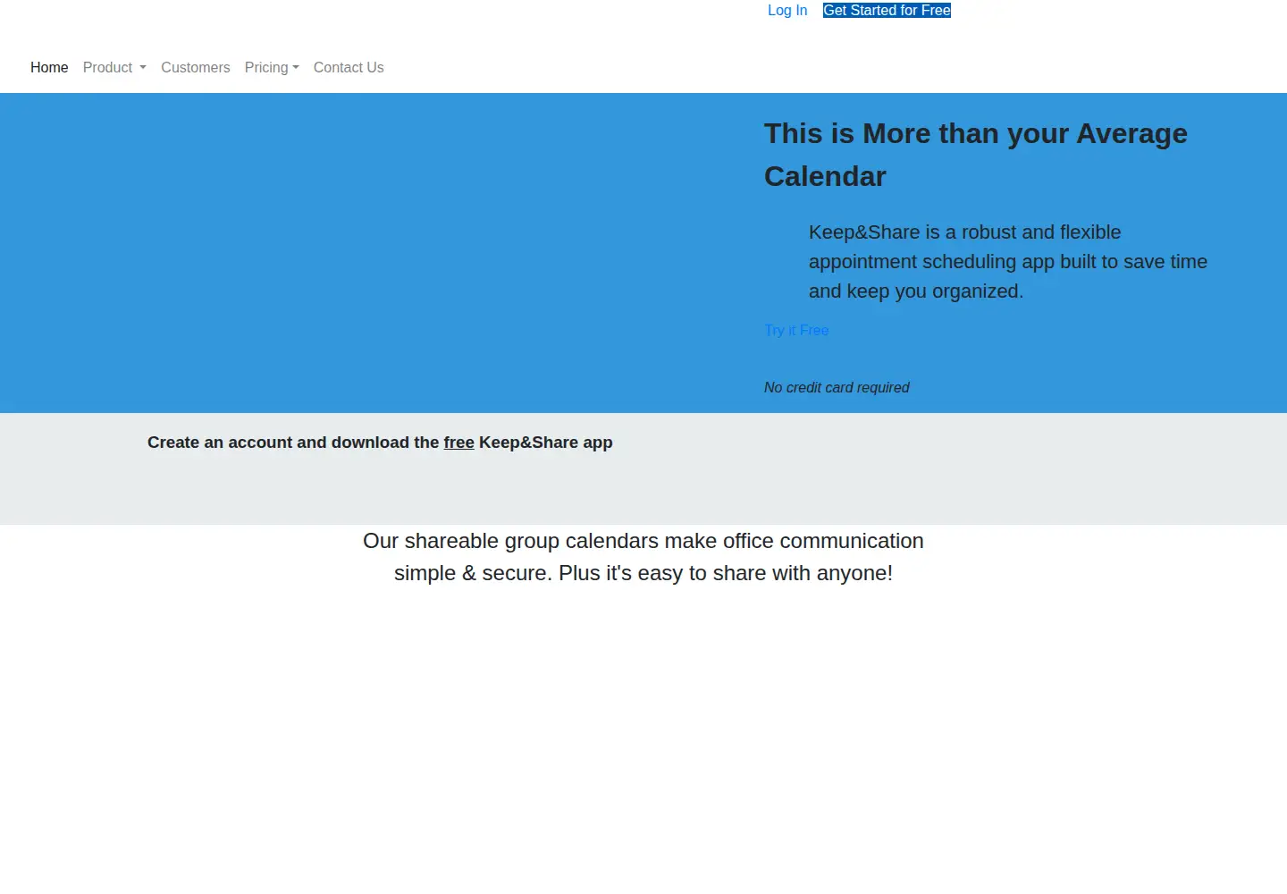 Screenshot of keepandshare.com