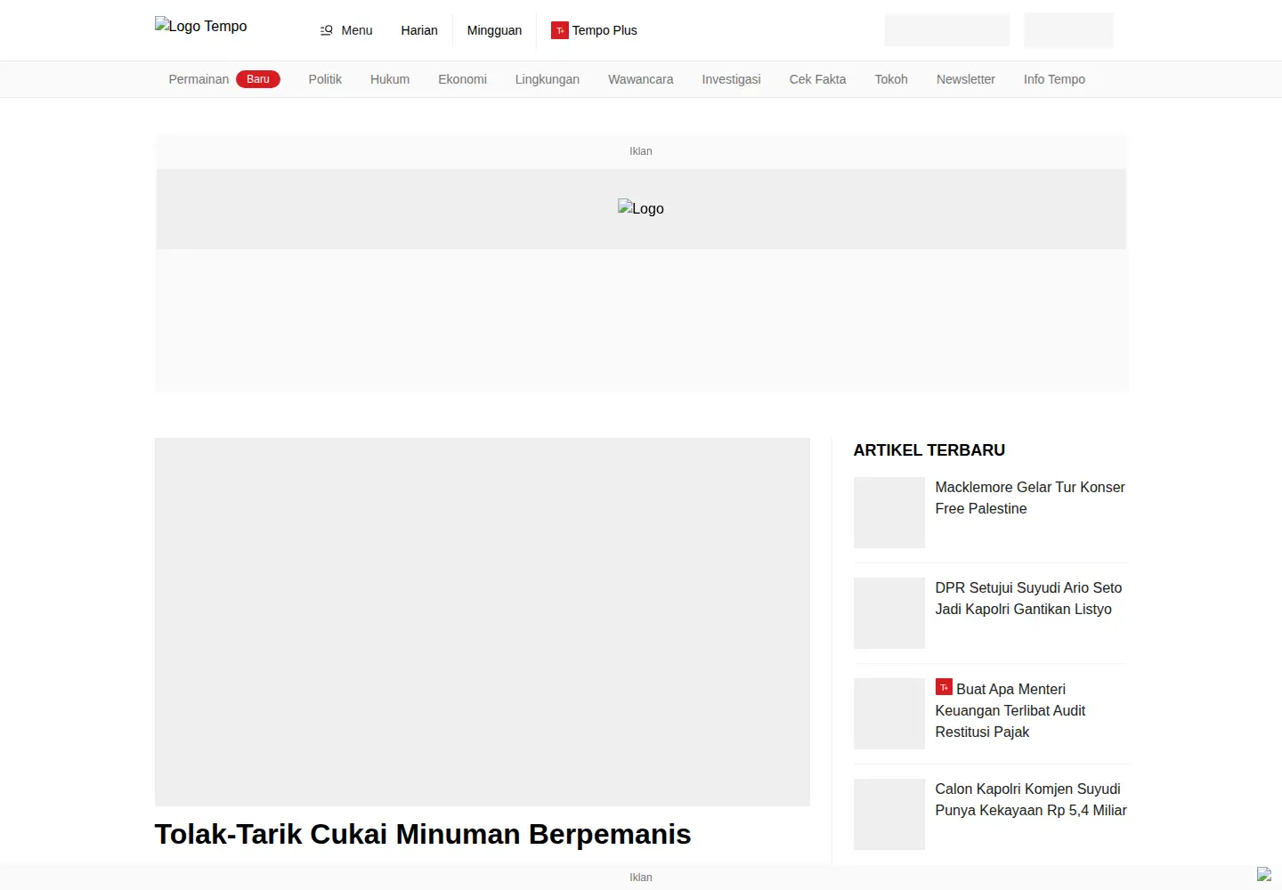 Screenshot of tempo.co