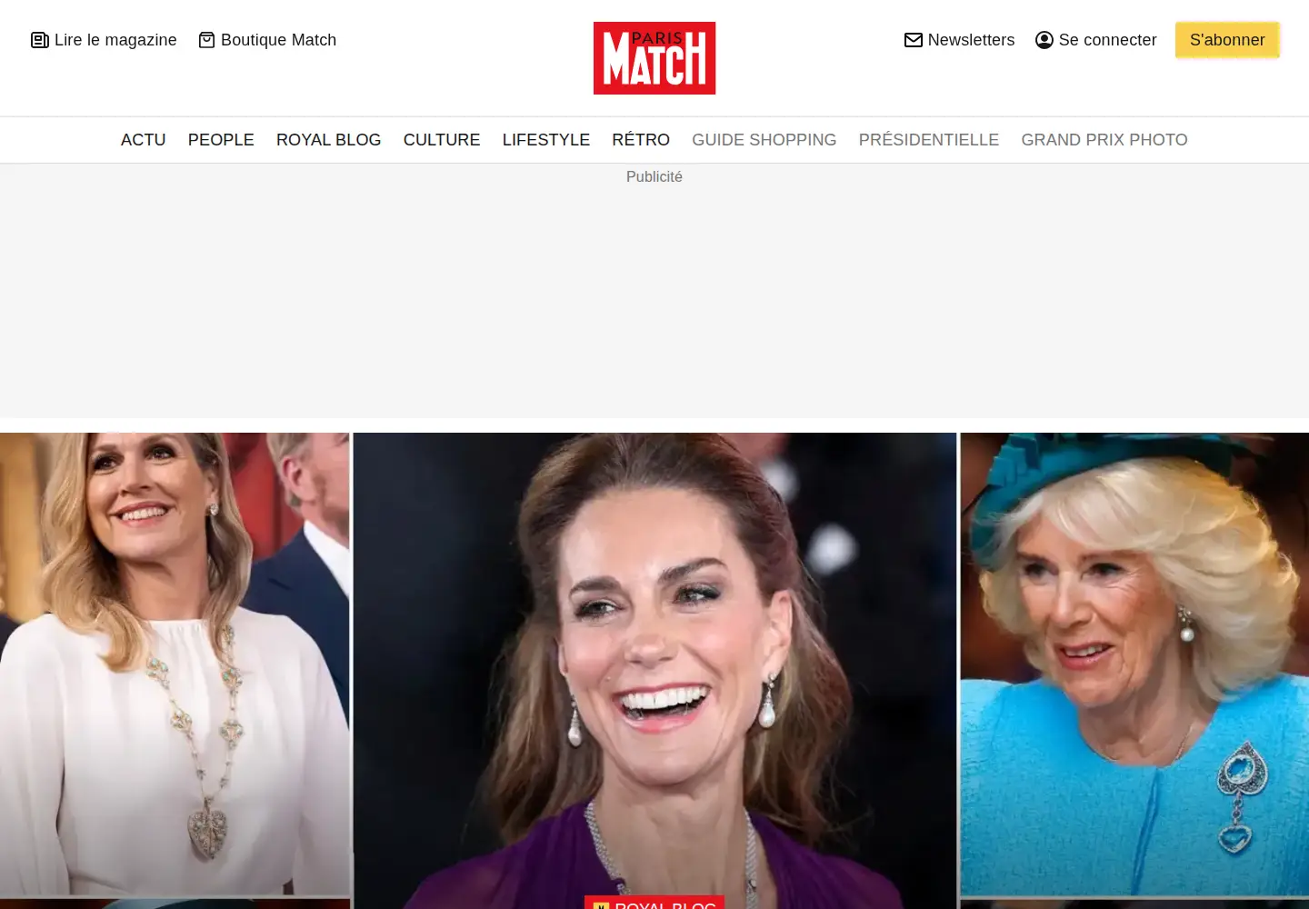 Screenshot of parismatch.com