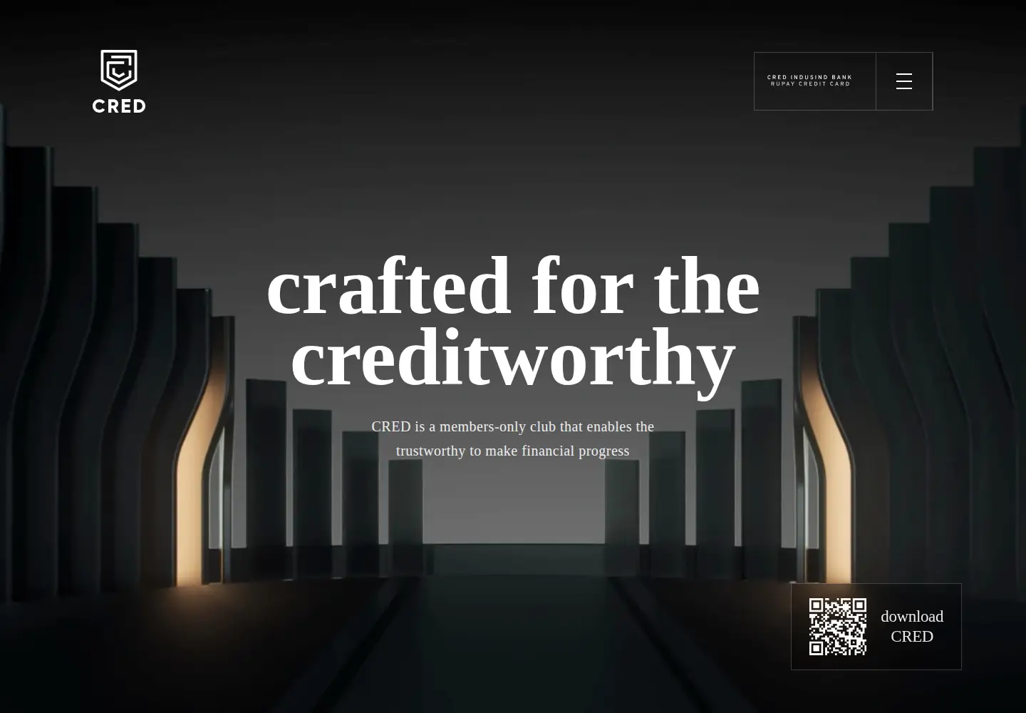 Screenshot of cred.club