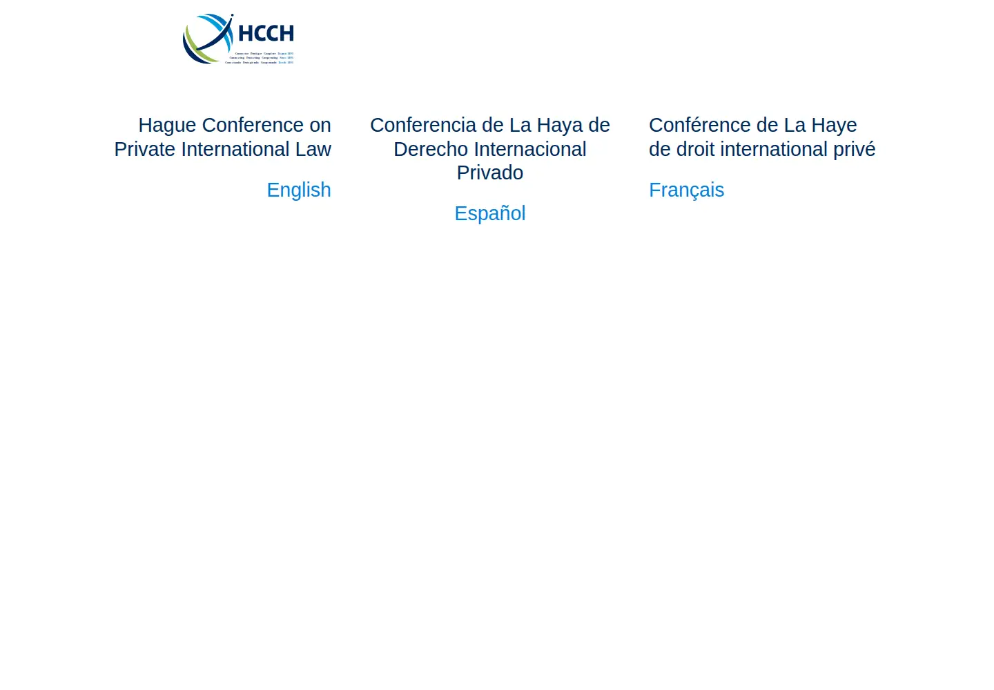 Screenshot of hcch.net