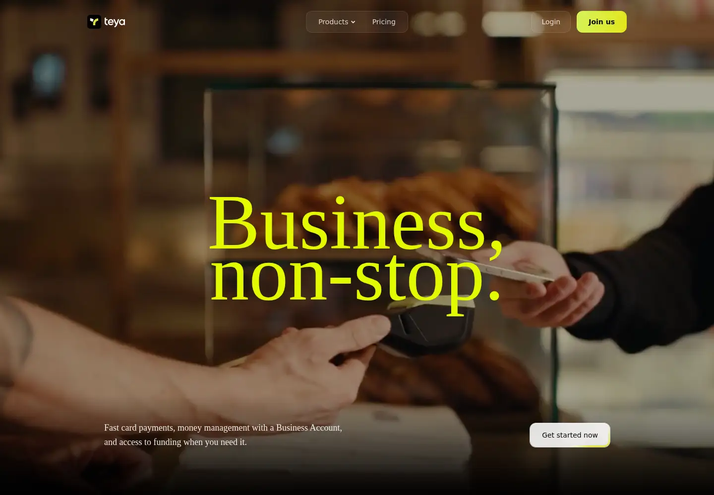 Screenshot of teya.com