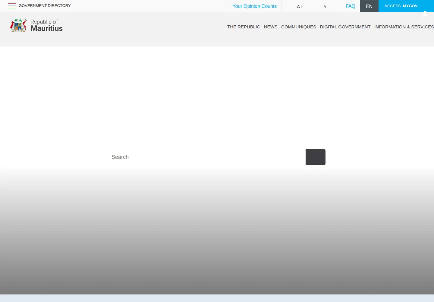 Screenshot of govmu.org