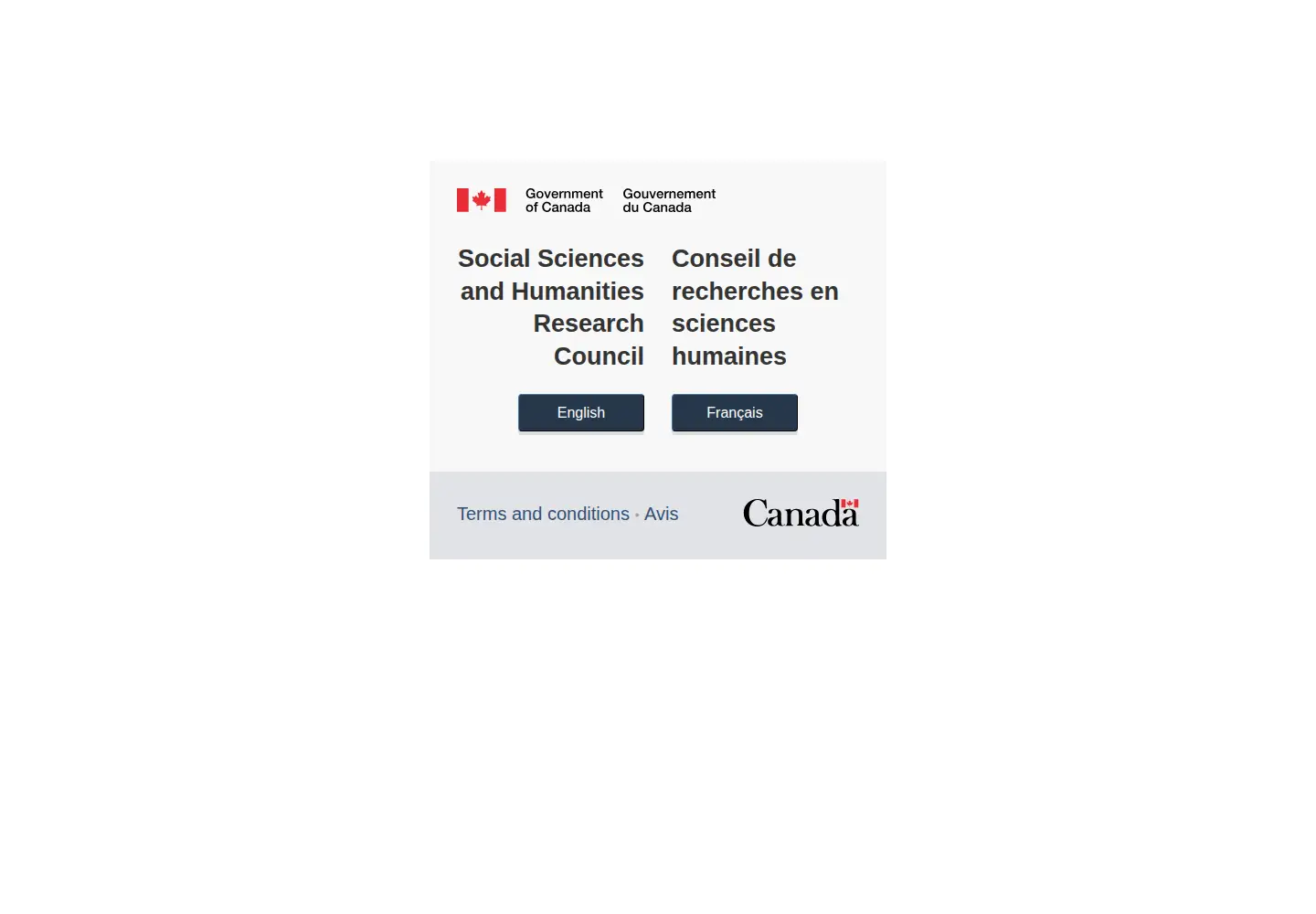Screenshot of sshrc-crsh.gc.ca