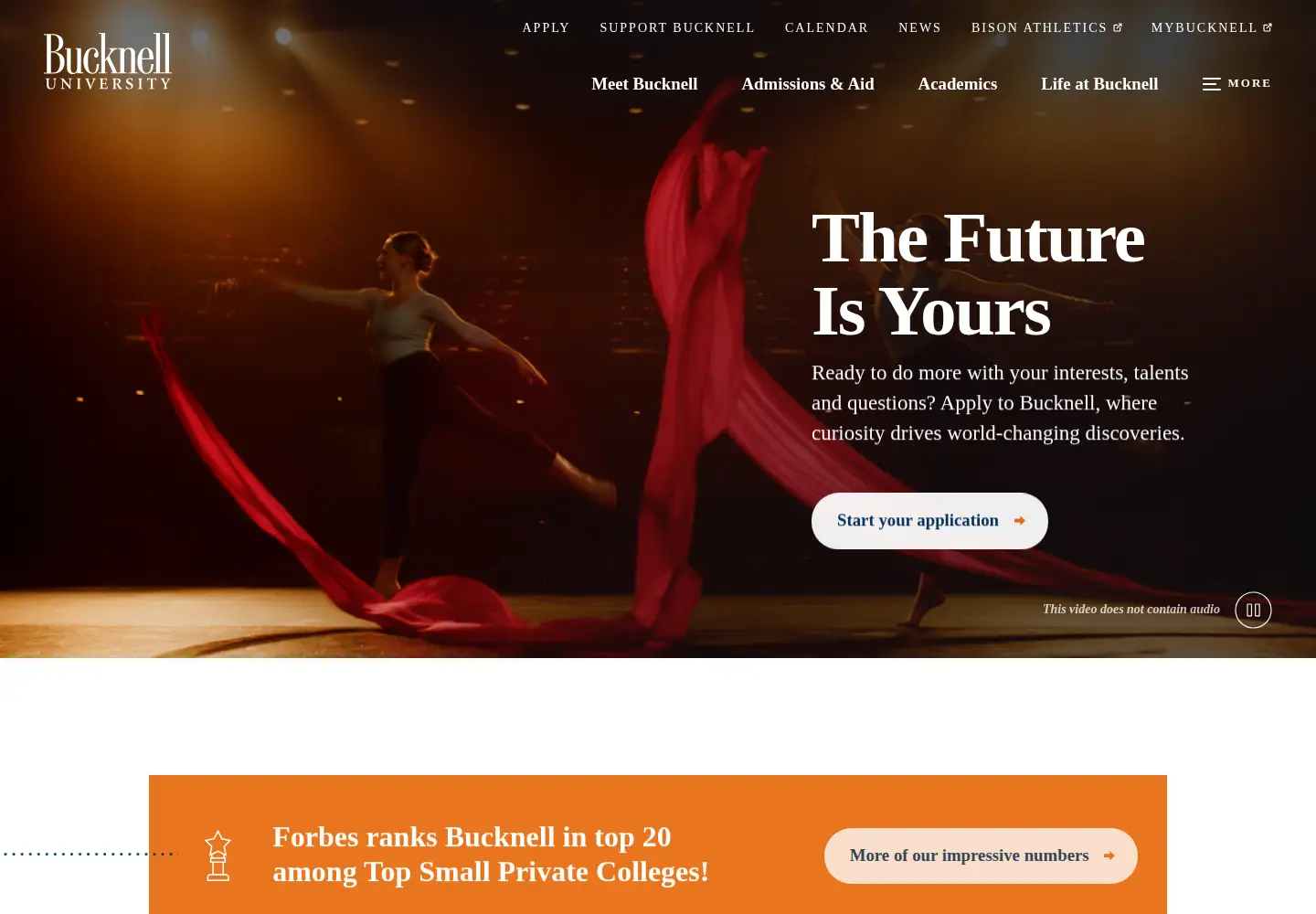 Screenshot of bucknell.edu