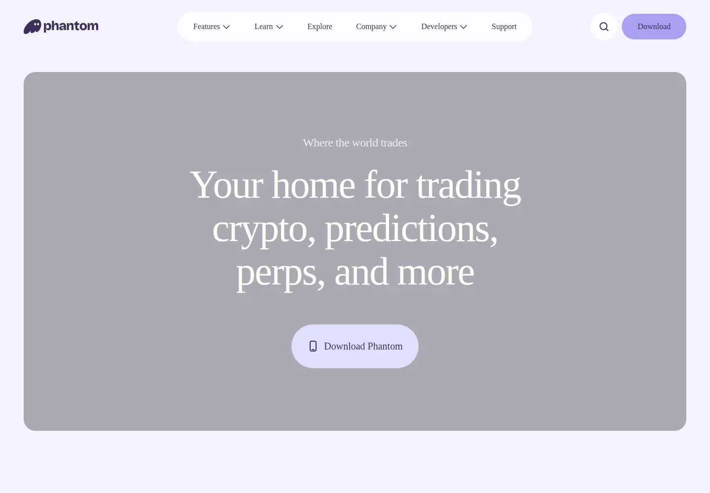 Screenshot of phantom.app