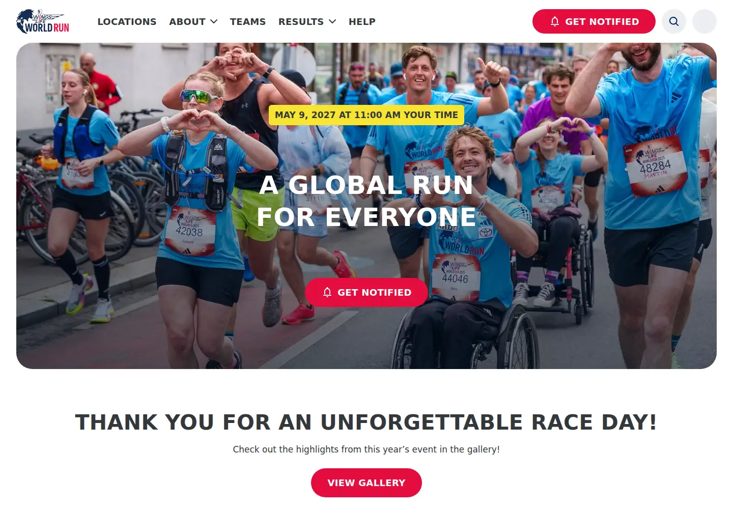 Screenshot of wingsforlifeworldrun.com