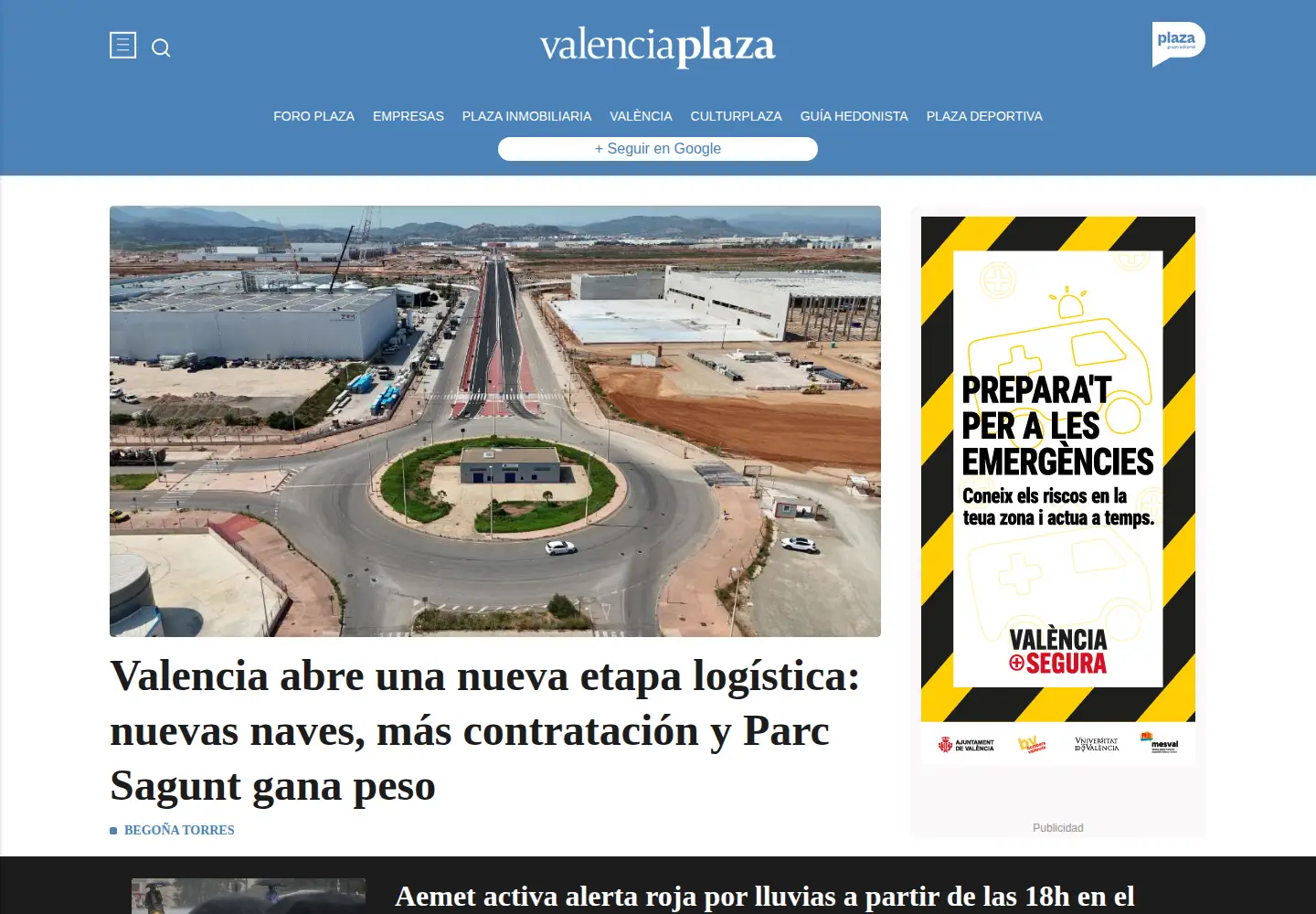 Screenshot of valenciaplaza.com