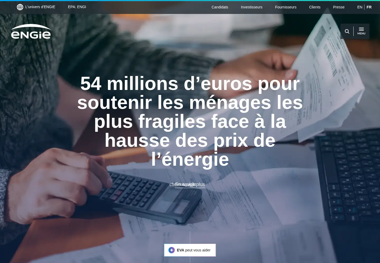 Screenshot of engie.com