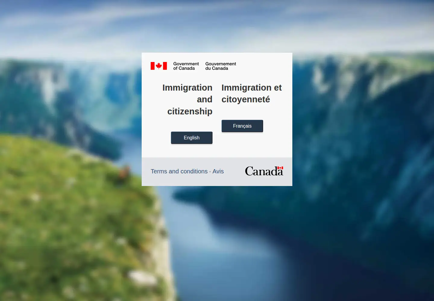 Screenshot of cic.gc.ca