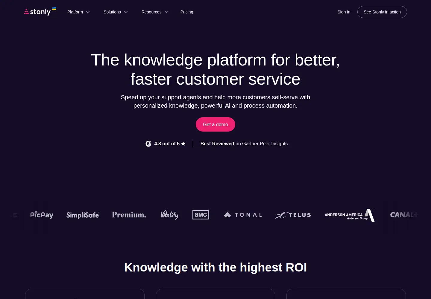 Screenshot of stonly.com