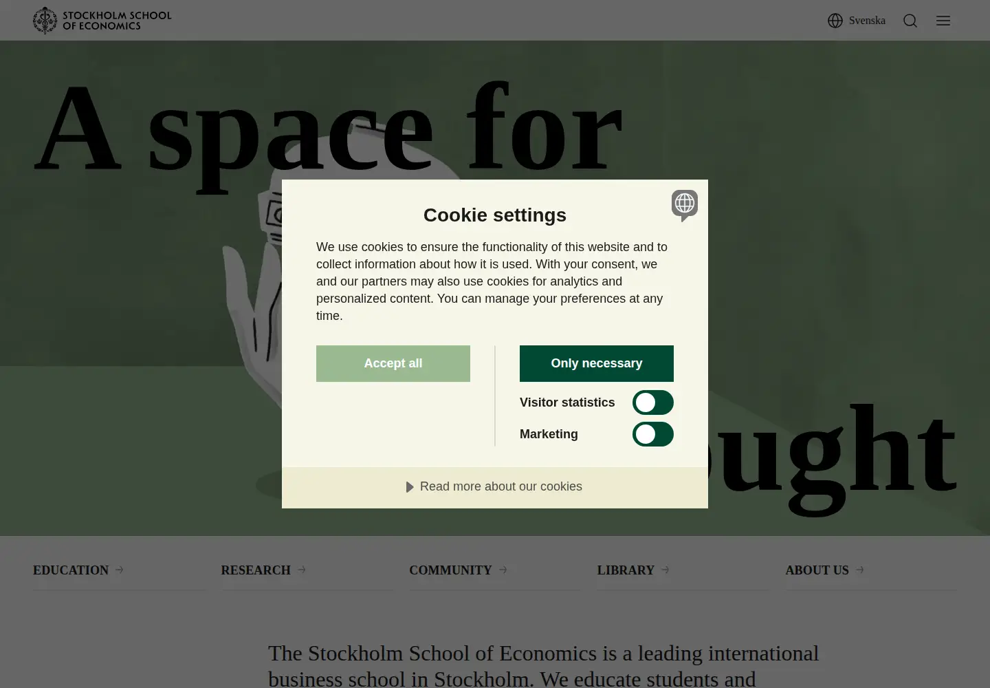 Screenshot of hhs.se