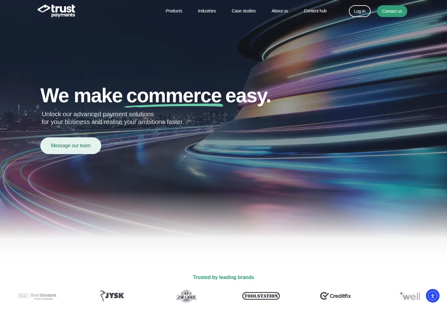 Screenshot of trustpayments.com