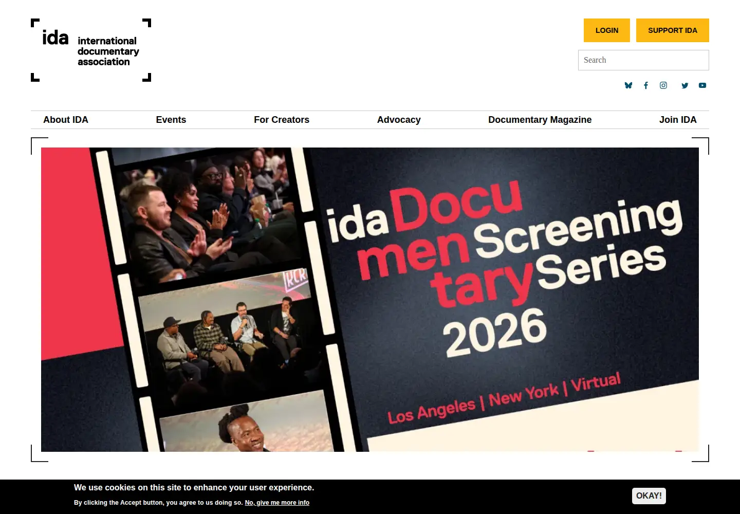 Screenshot of documentary.org