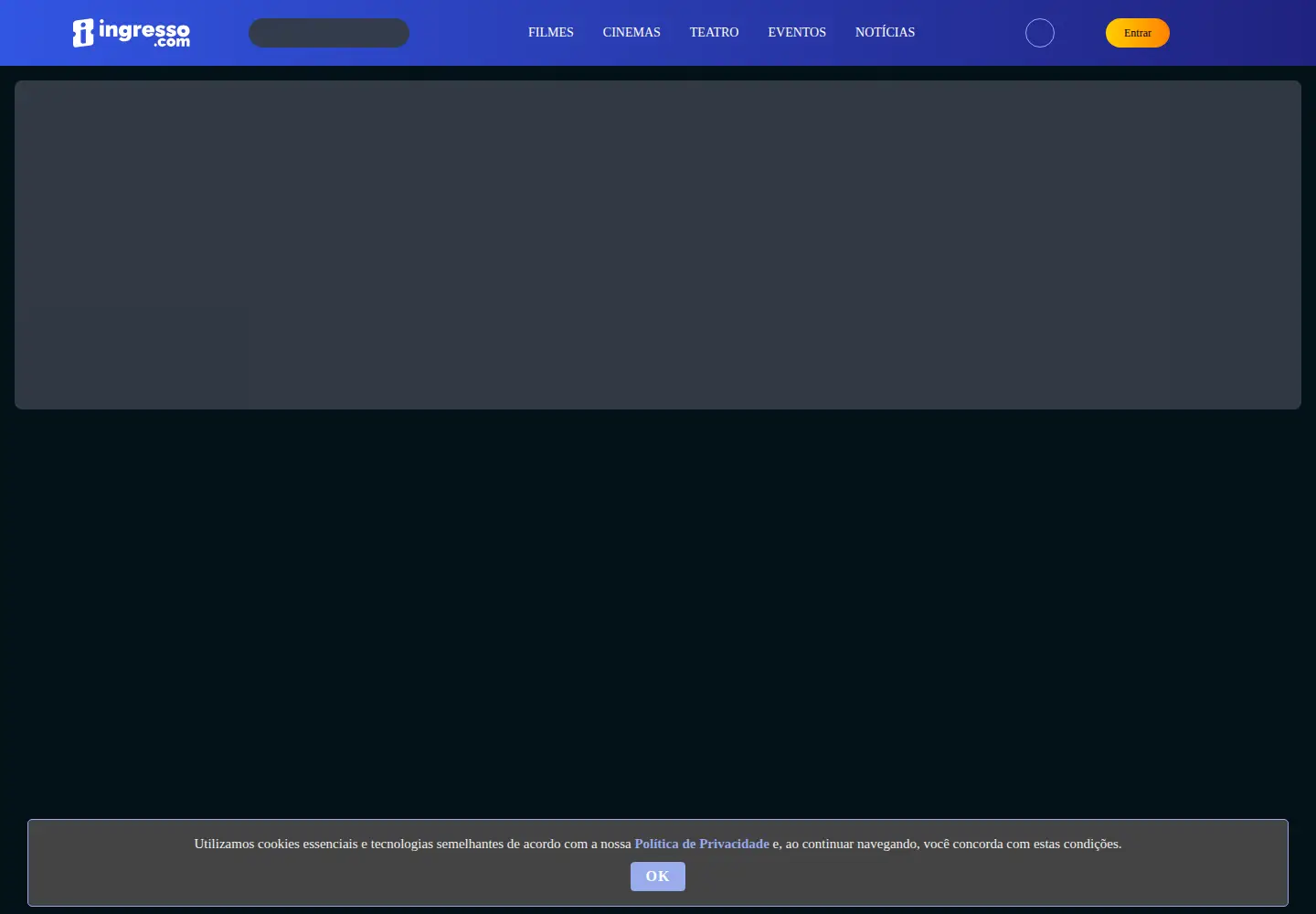 Screenshot of ingresso.com