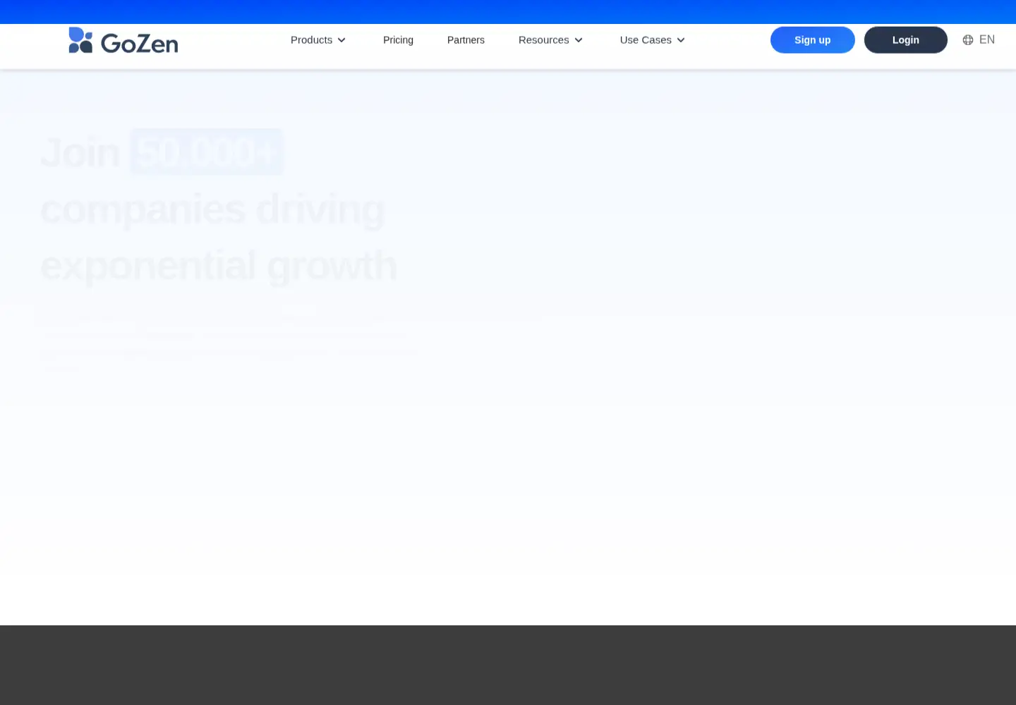 Screenshot of gozen.io