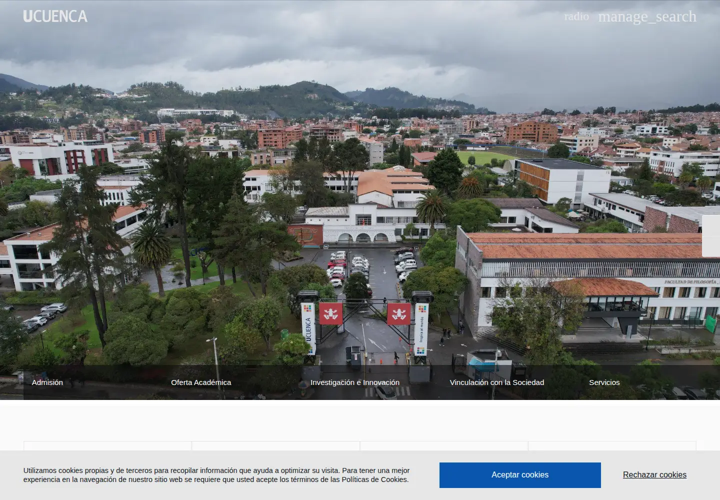 Screenshot of ucuenca.edu.ec